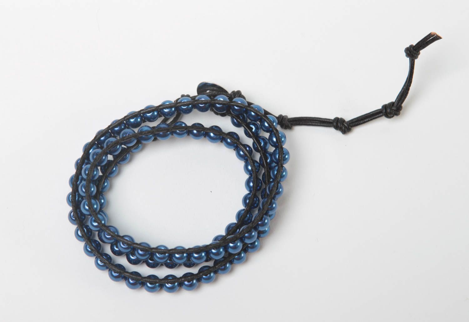 Woven bracelet handmade beaded bracelet designer accessory for women photo 3