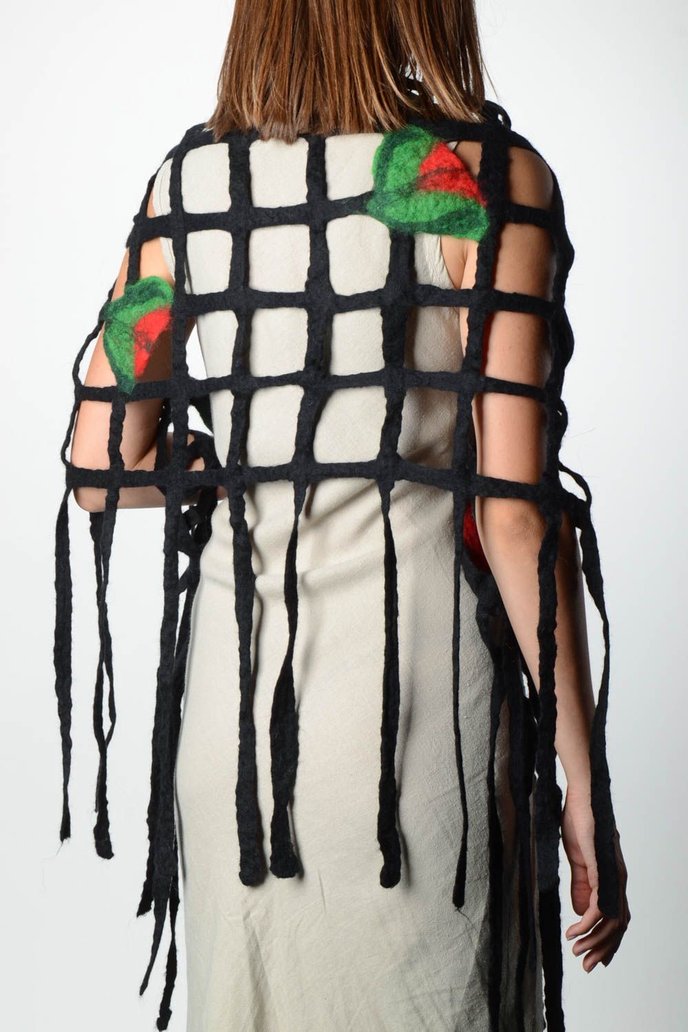 Chal de lana hecho a mano regalo original para mujer pañuelo artesanal foto 2