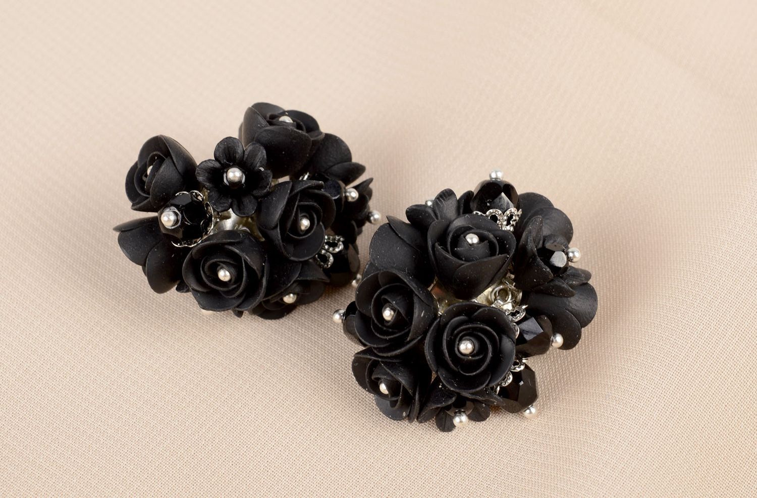 Ohrringe Stecker handmade Blumen Ohrringe Designer Accessoires Frauen Geschenke foto 4