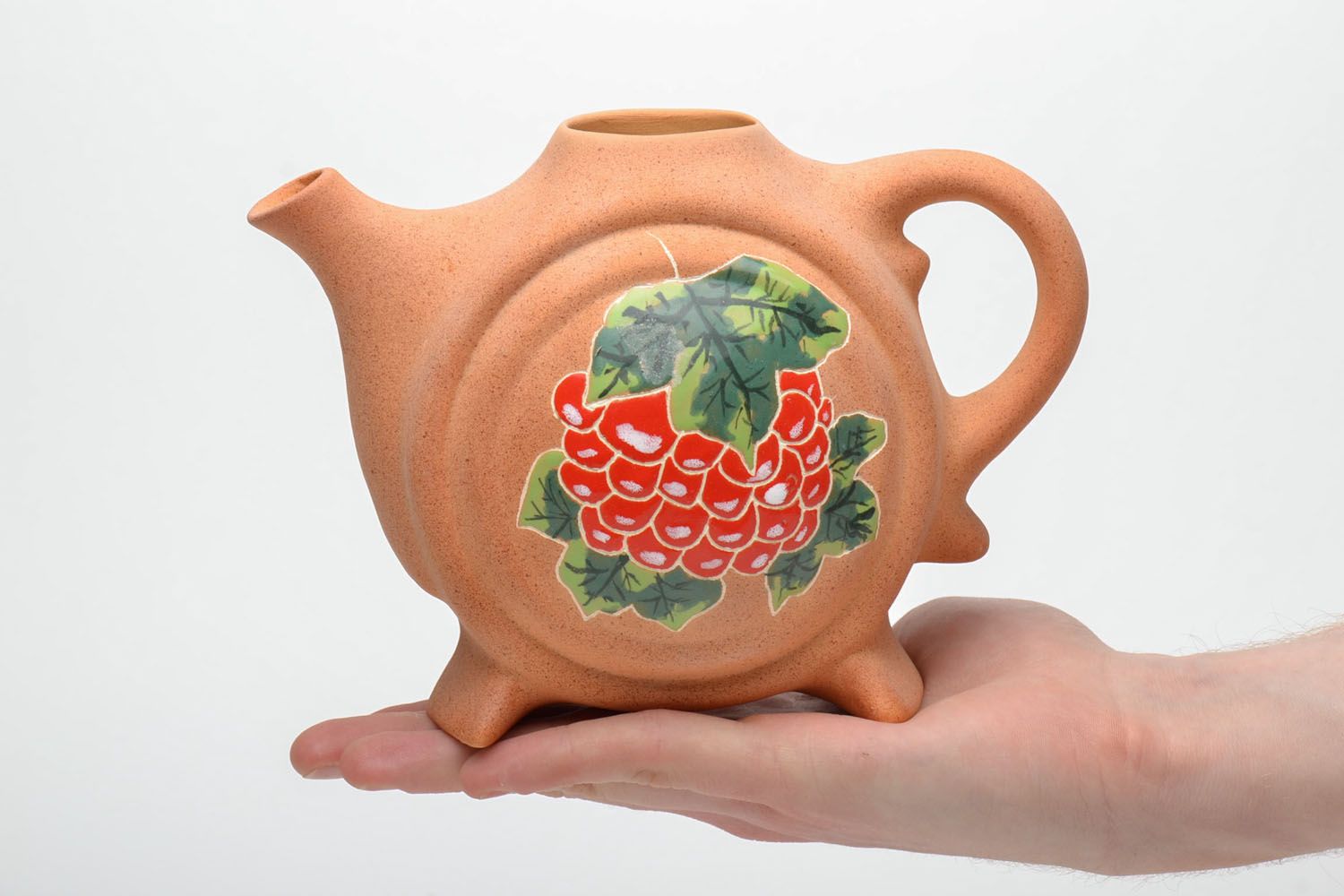 Глиняный чайник без крышки фото 5