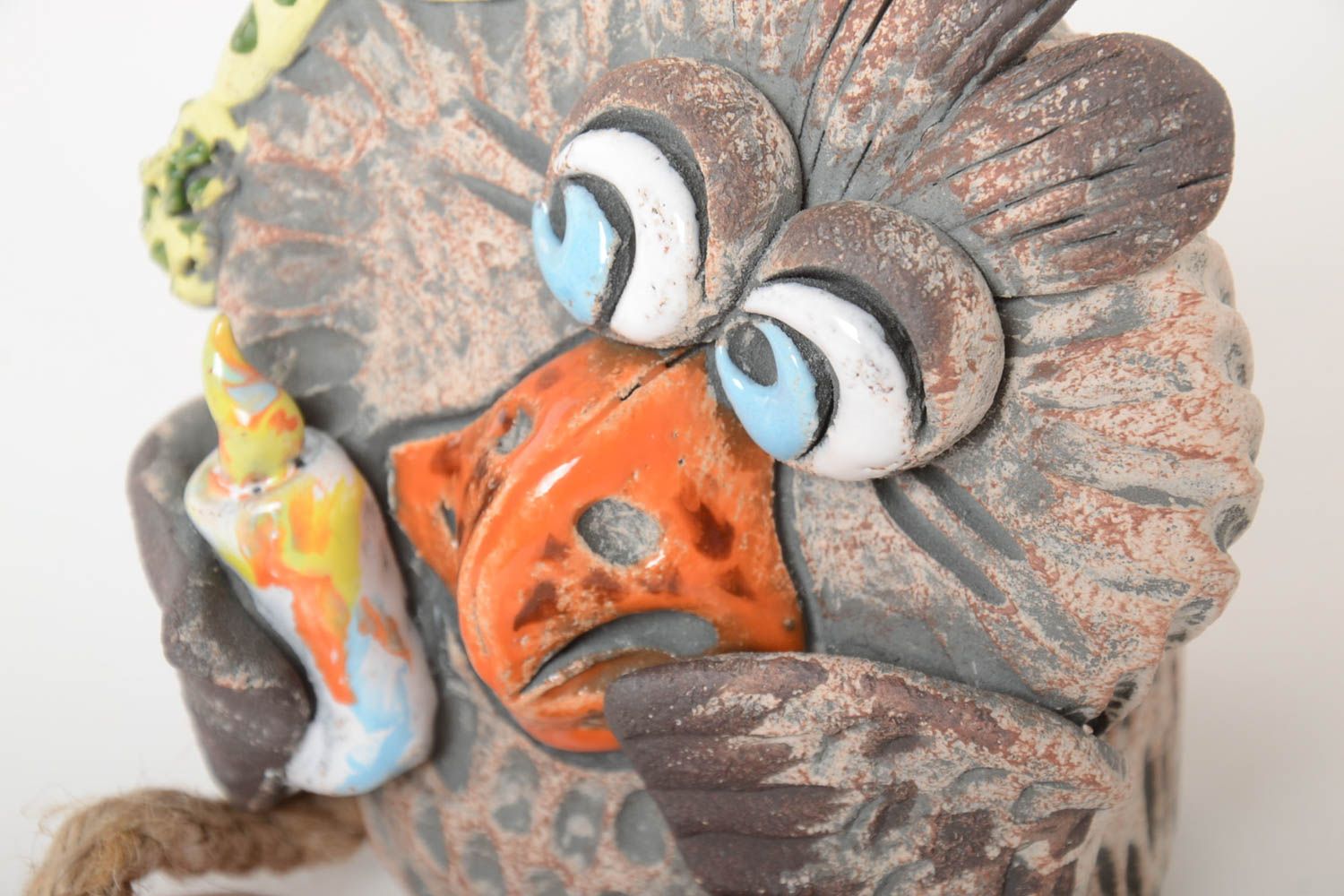 Handgemachte Keramik originelle Spardose Geschenkidee für Kinder Haus Dekoration foto 3