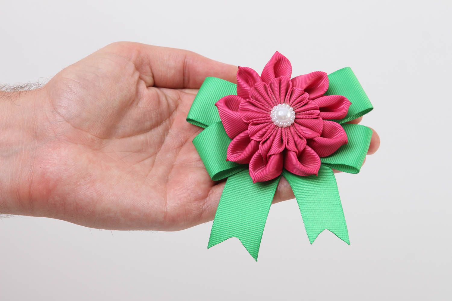 Designer accessories flower hair clip handmade hair decoration gifts for girls photo 5