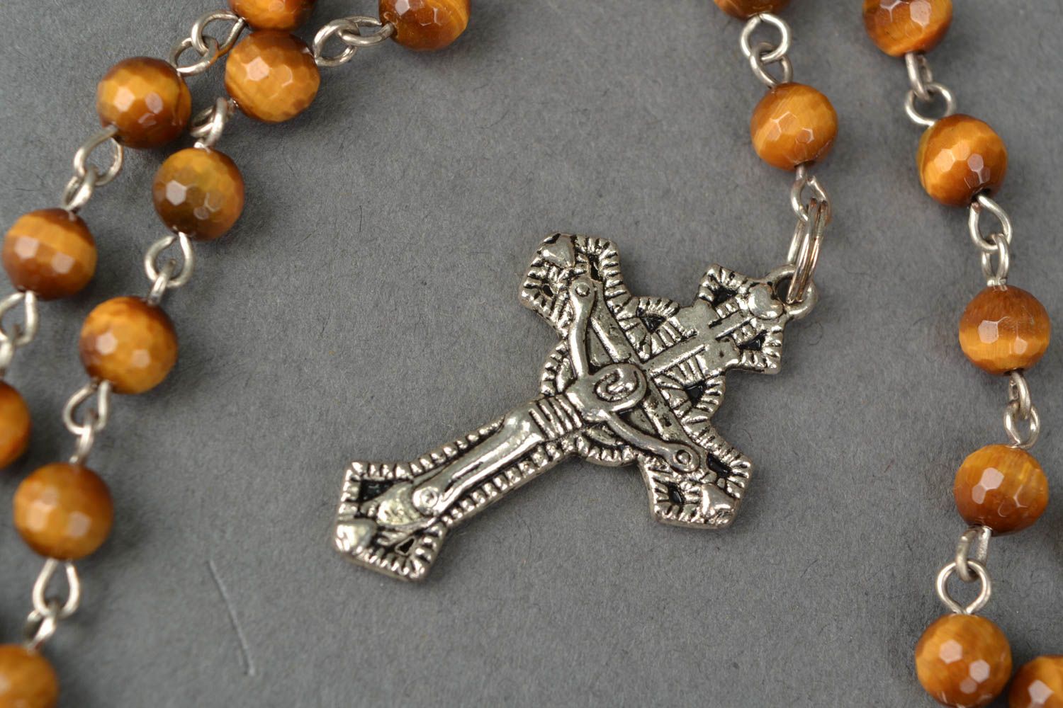 Rosary beads with natural stone photo 2