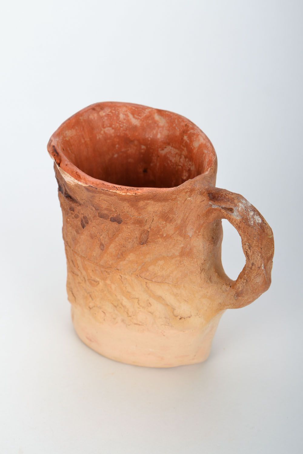 Глиняная чашка Листок фото 3