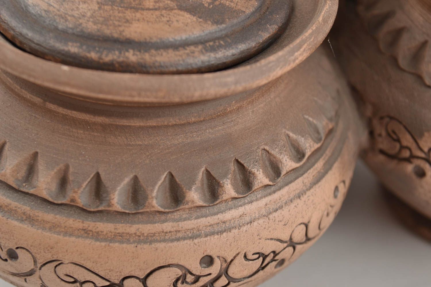 Keramik Dosen für lose Produkte Set 3 Stück handmade für Küchen Dekor 100 ml foto 2