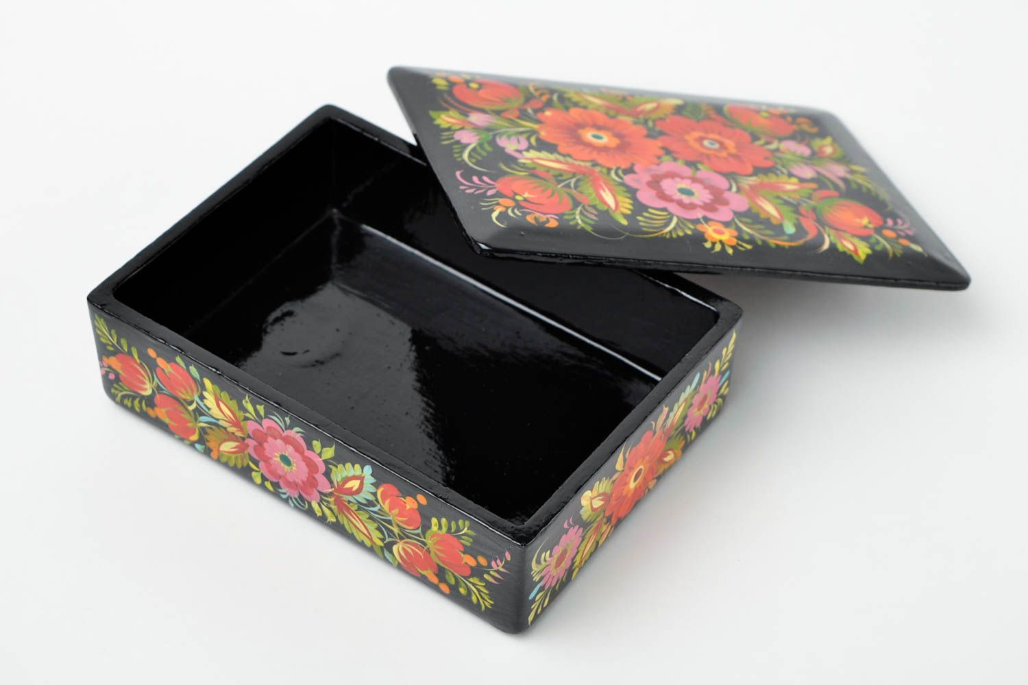 Homemade jewelry boxes for women jewellery box wooden gifts rustic home decor photo 3
