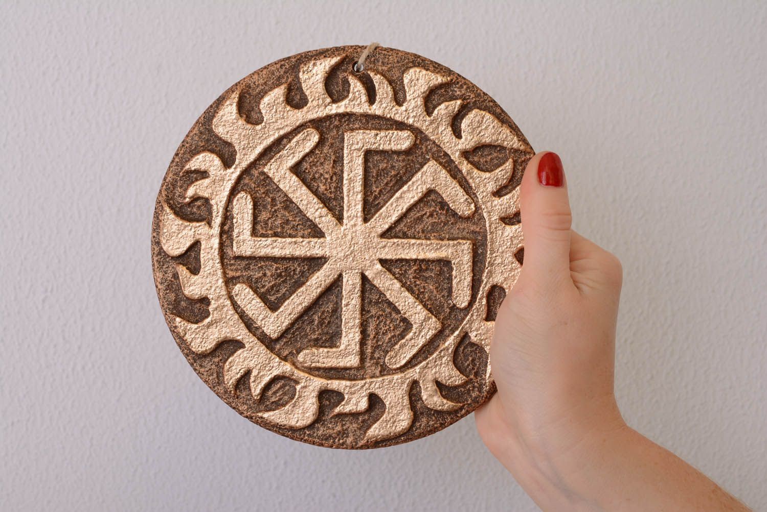 Pingente talismã de interior coberto com potala Ladinets símbolo da deusa eslava foto 4