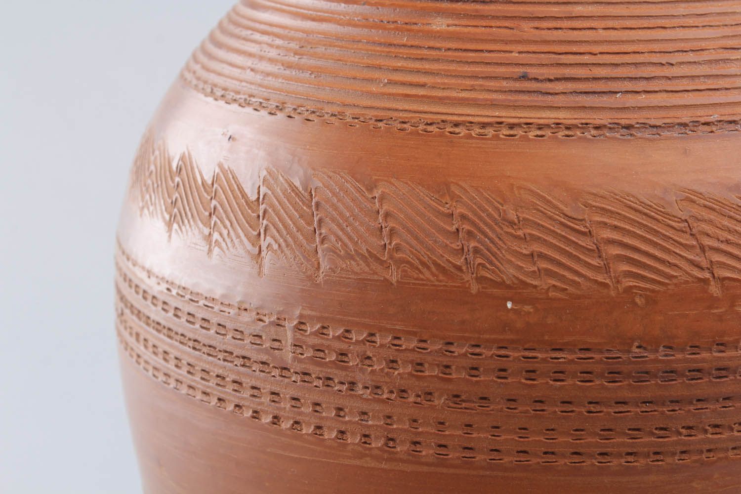 Jarro de vinho de argila feito à mão louça de cerâmica decorativa artesanal foto 3