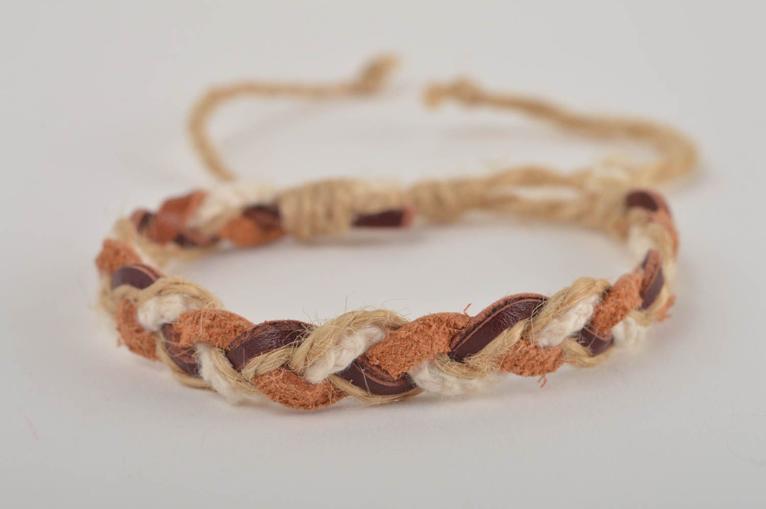 Leather bracelet homemade jewelry suede bracelet designer accessories gift ideas photo 2