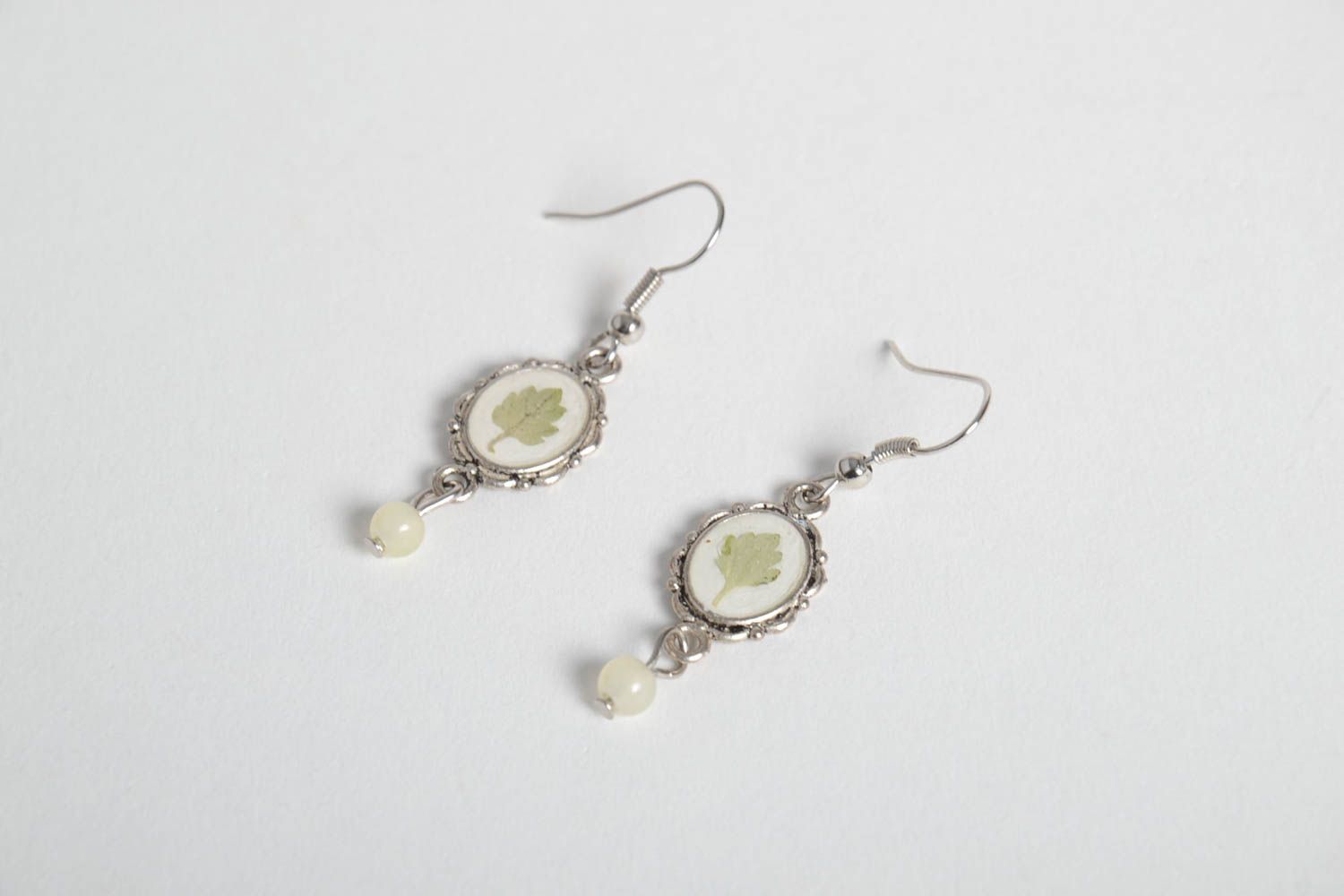 Handmade vintage jewelry unusual earrings with charms designer earrings photo 2