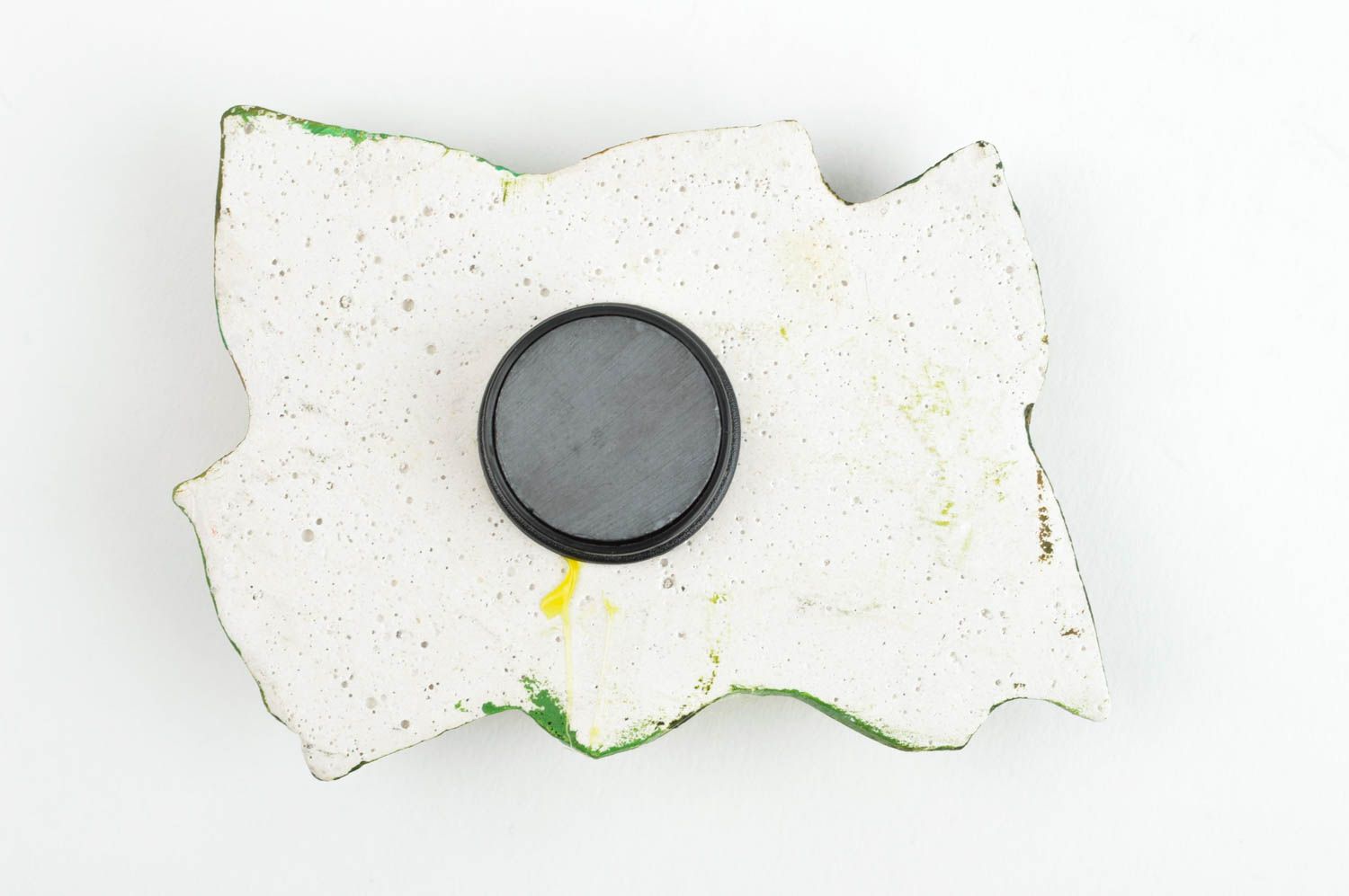Magnet frigo fait main Aimant frigo en plâtre fée verte Déco cuisine originale photo 9