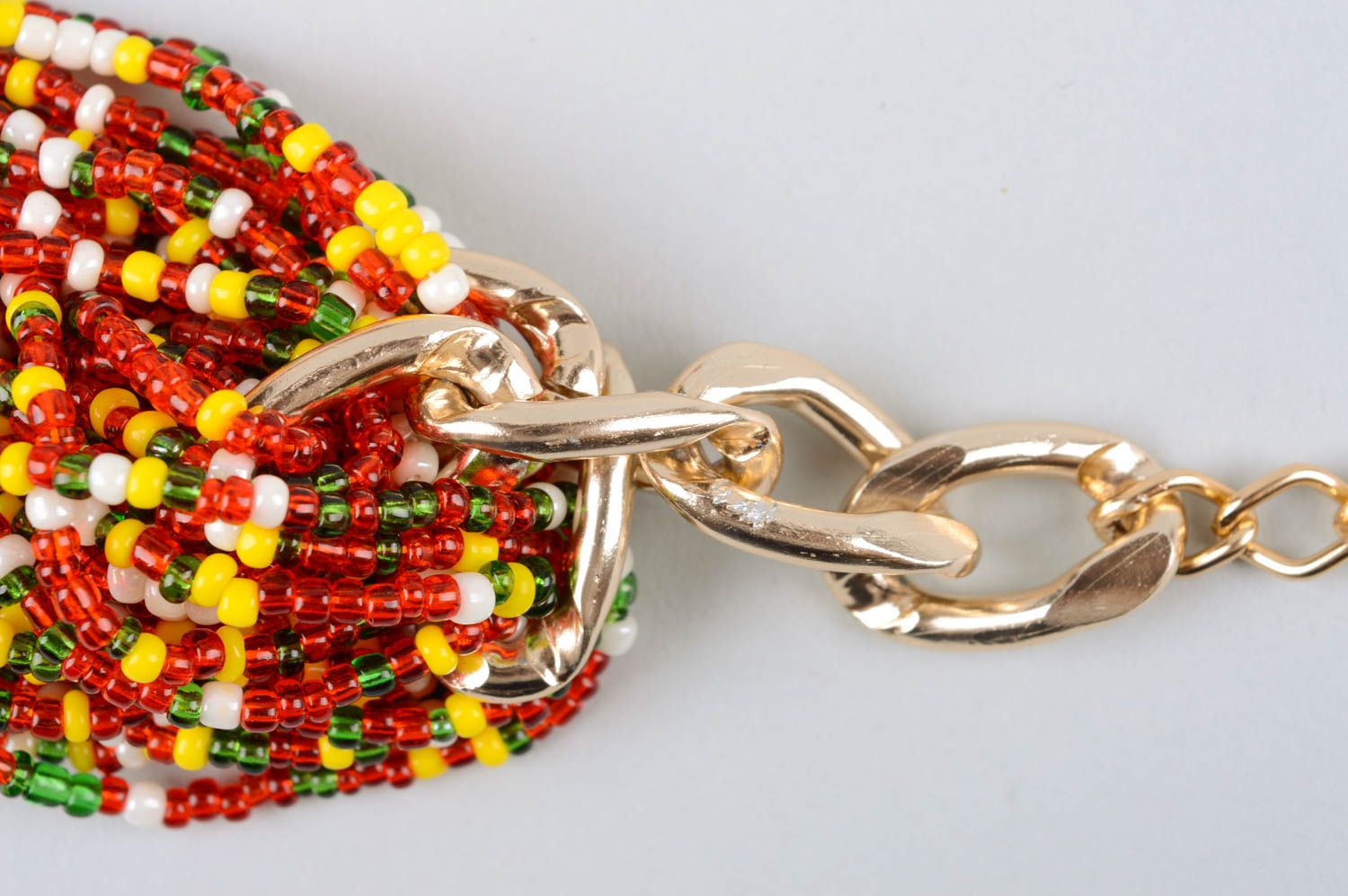 Collar de abalorios multicolores bisuteria artesanal regalo para mujer foto 5