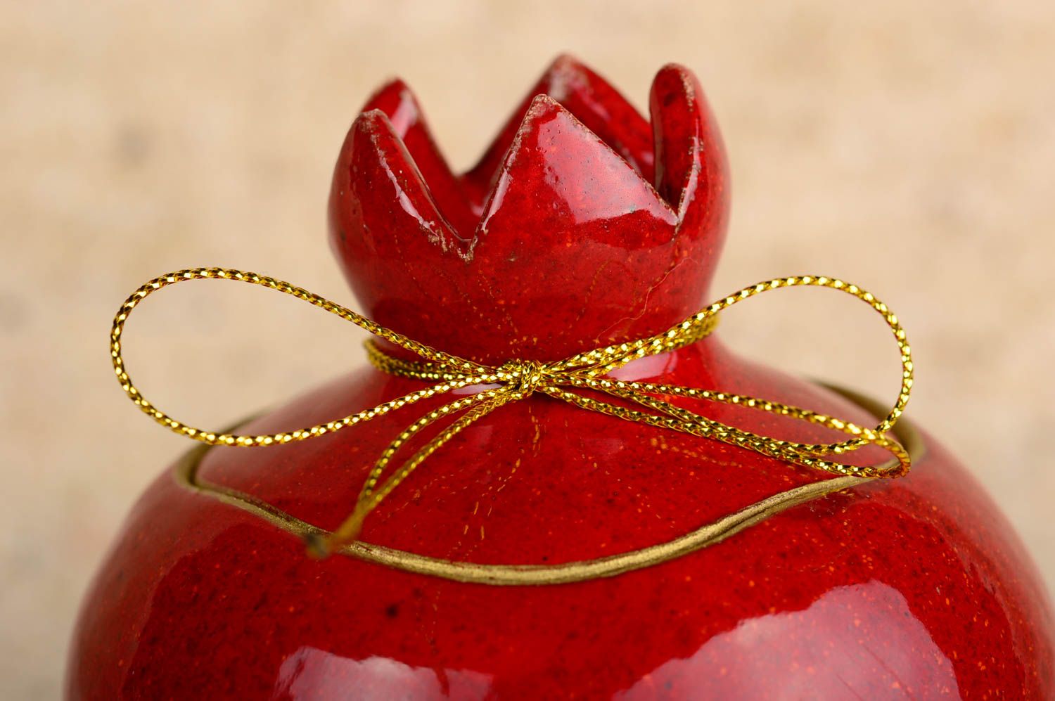Joyero artesanal con forma de granada accesorio para mujer regalo original foto 4