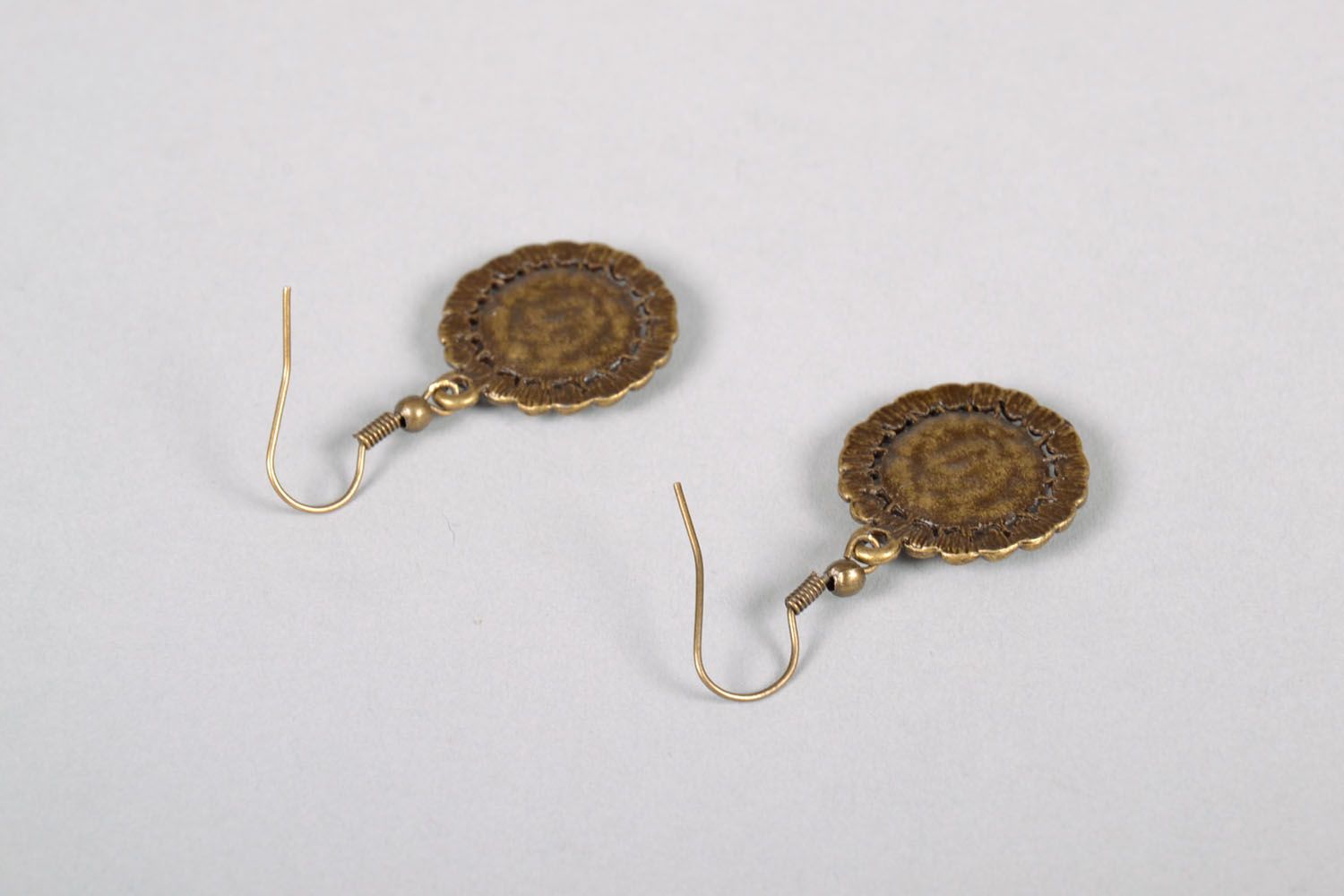 Earrings with cross stitch embroidery photo 4