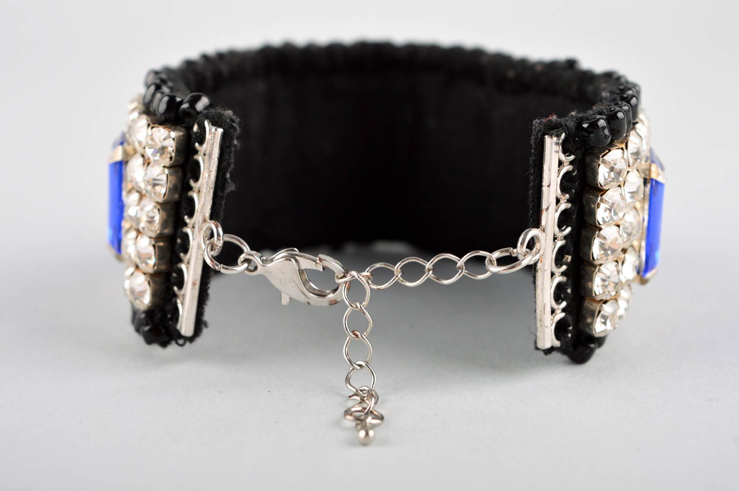 Fashionable wrist bracelet handmade crystal bijouterie accessory for women photo 4