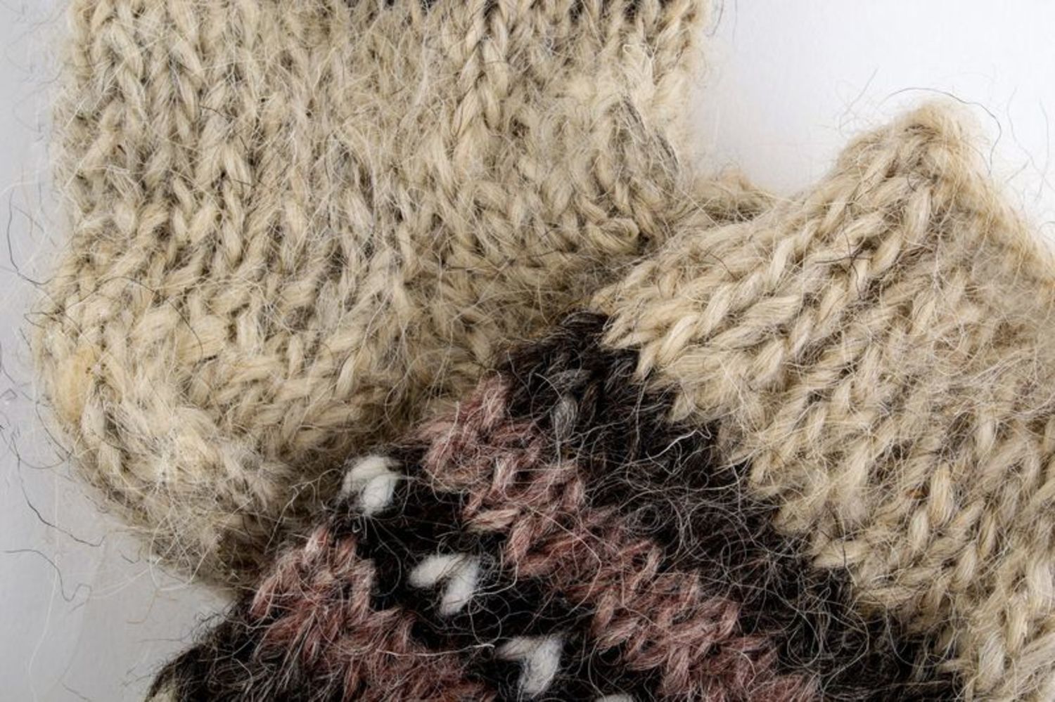 Calzini di lana per donna fatti a mano Abbigliamento da donna Calzini bianchi
 foto 3