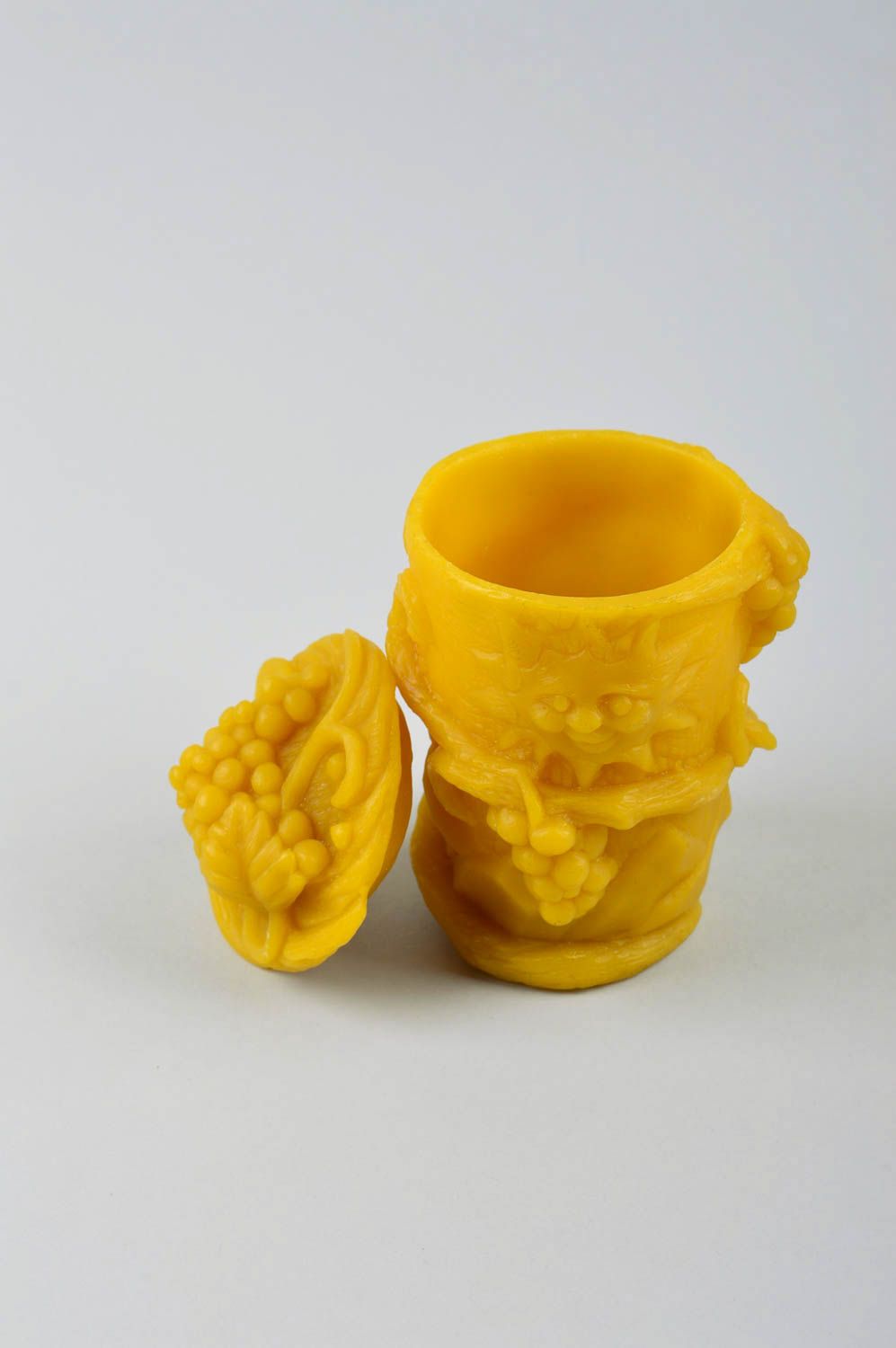 Verre fait main Gobelet original Vaisselle design pour enfant cire d'abeille photo 9