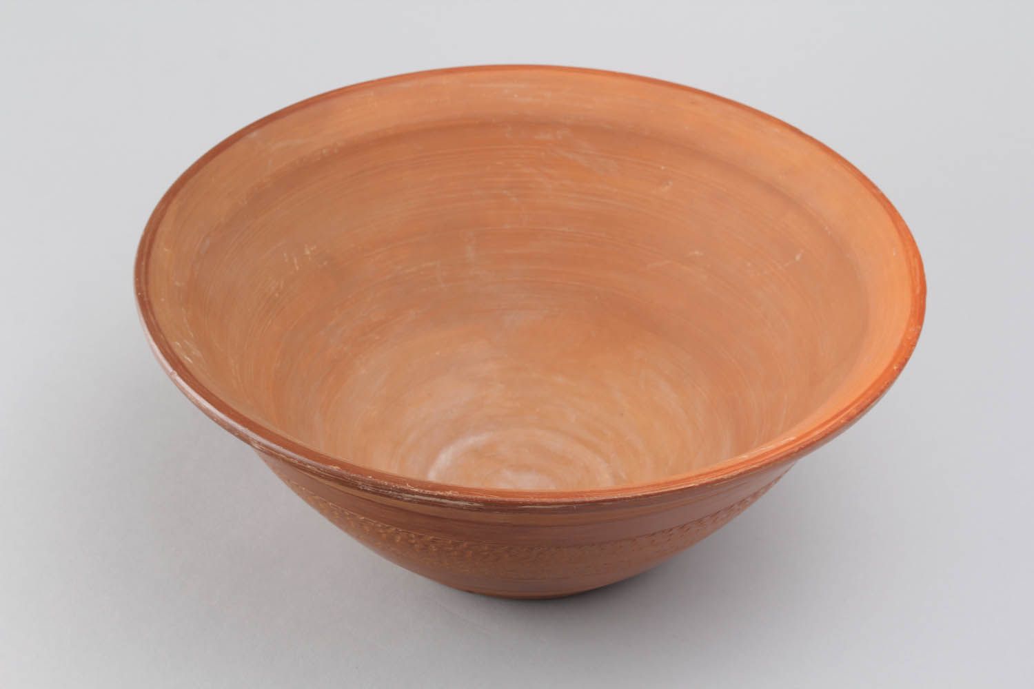Deep clay bowl photo 2