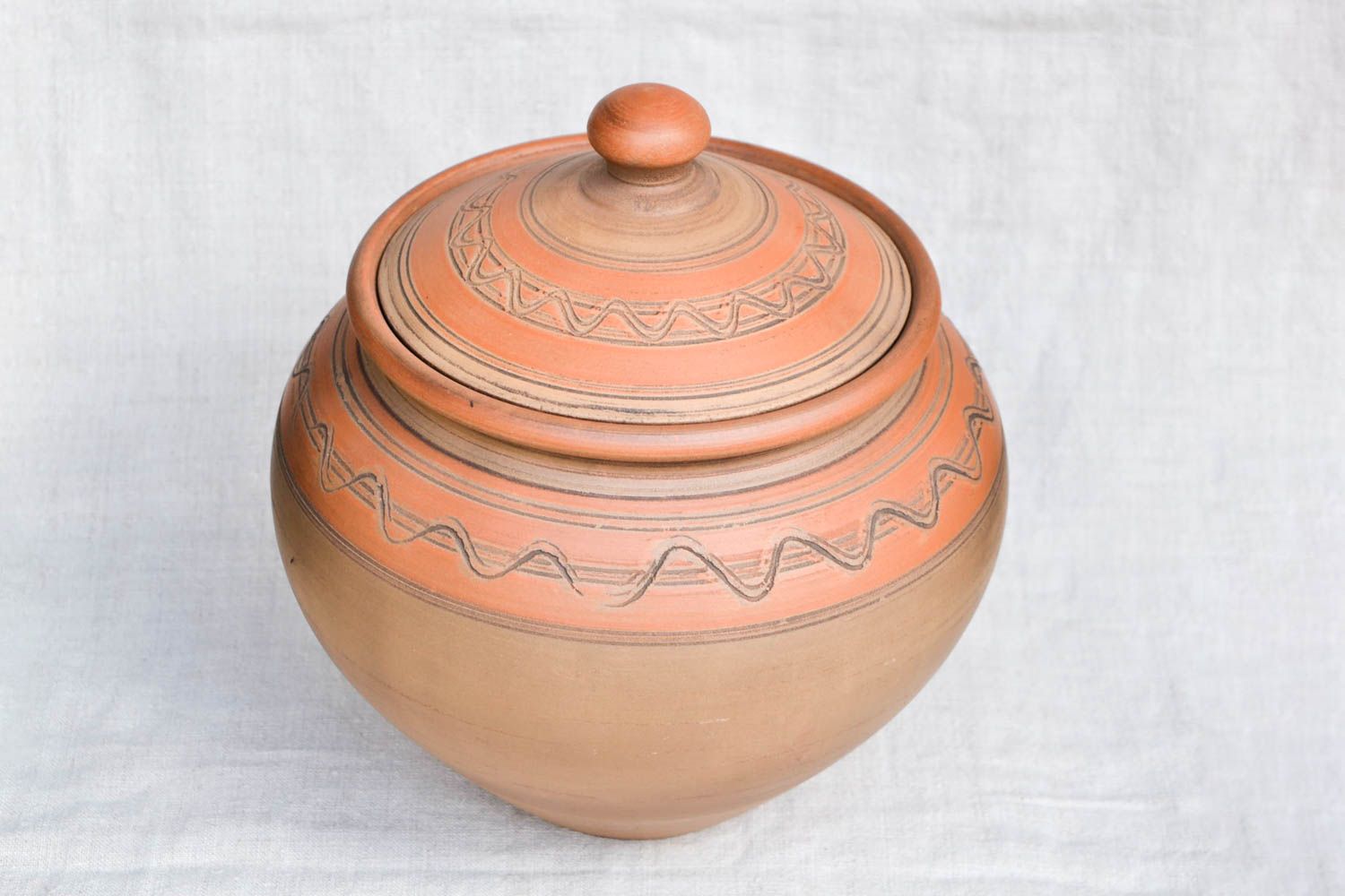 Handmade Keramik Topf für Schmoren mit Deckel Ton Geschirr Küchen Zubehör foto 4