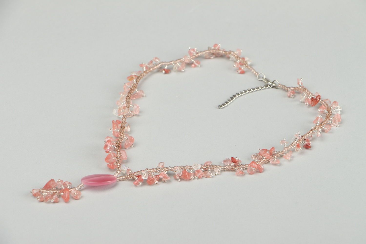Necklace with natural stones photo 2