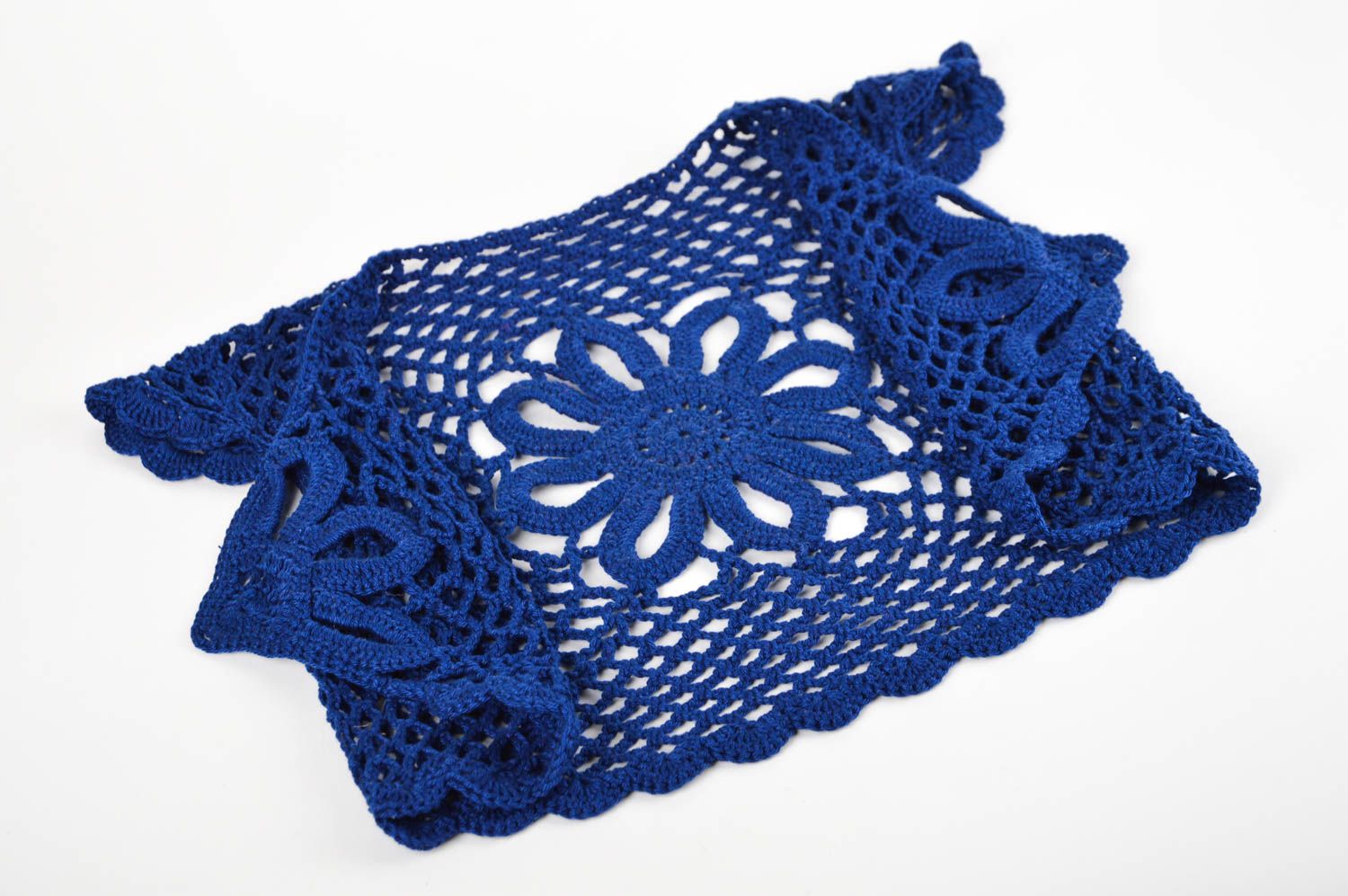 Chaleco tejido a crochet artesanal calado ropa para niña regalo original foto 2