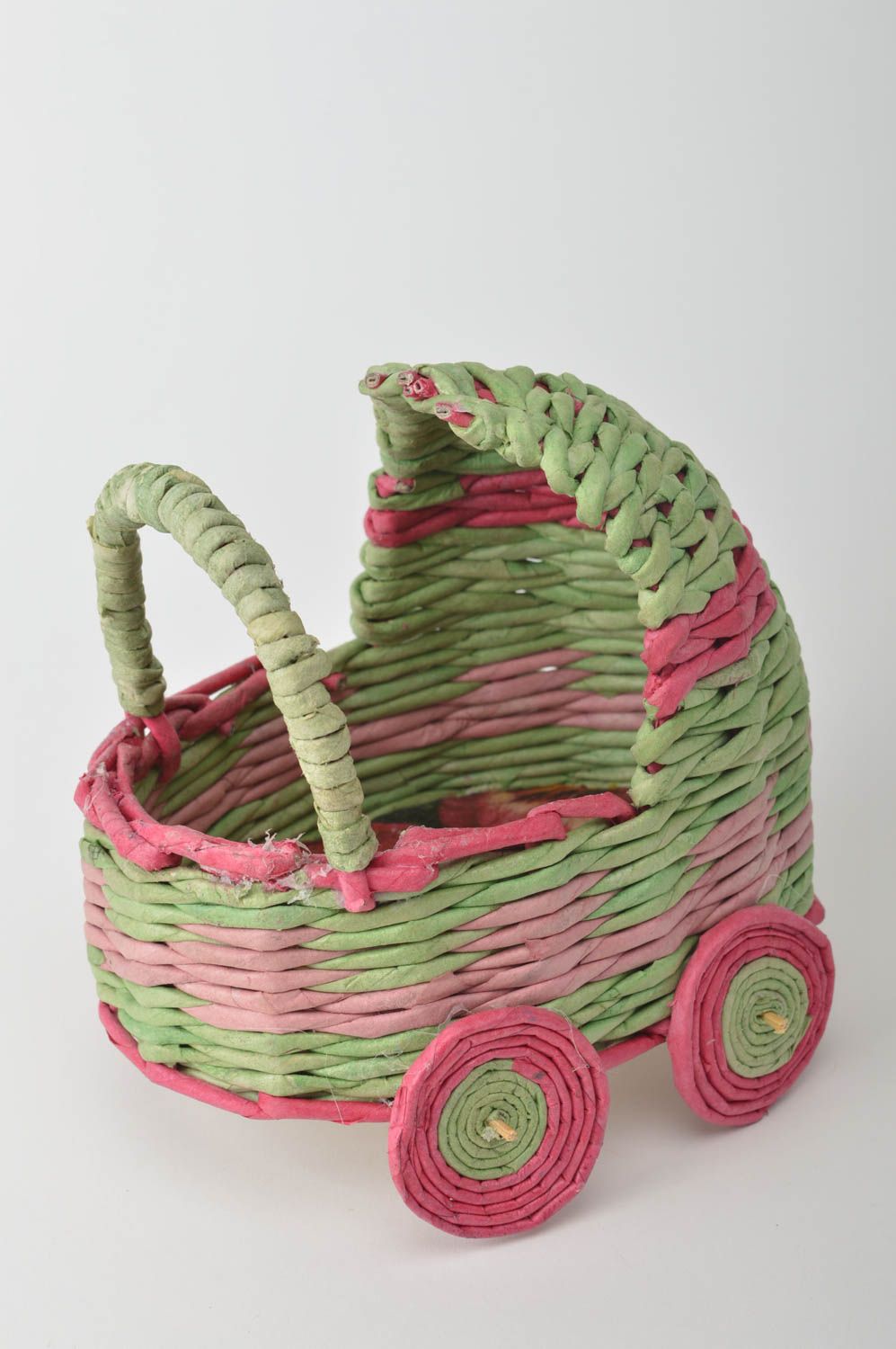 Beautiful handmade woven paper basket newspaper basket designs the living room photo 3