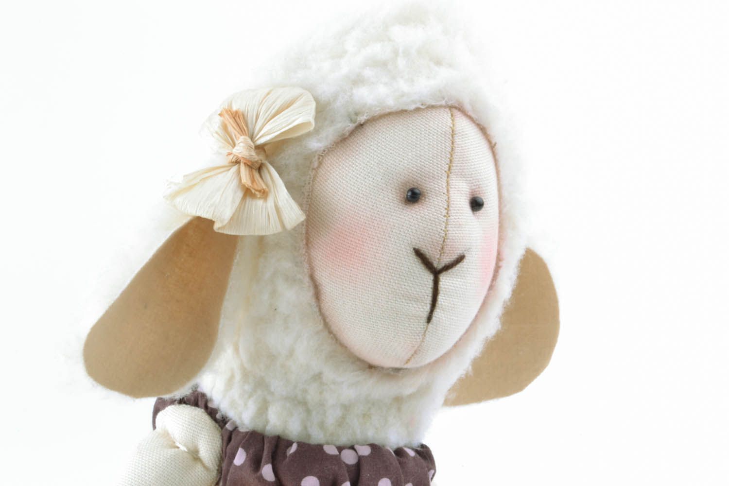 Handmade soft toy Sheep Dolly photo 3