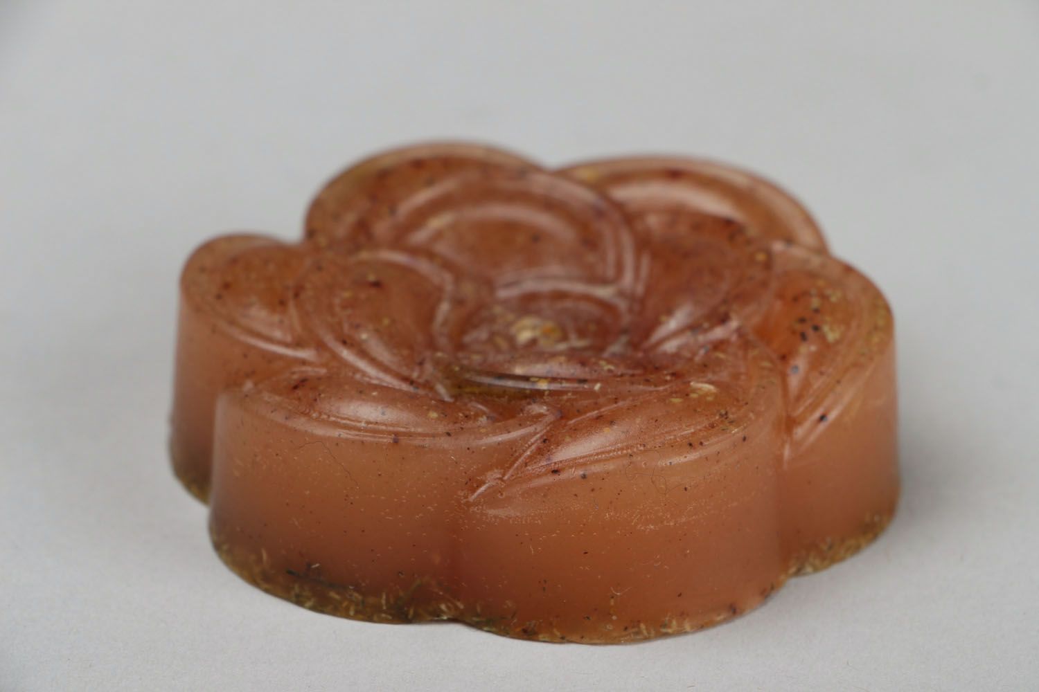 Homemade soap on the basis of pink and yellow clay Rose photo 3