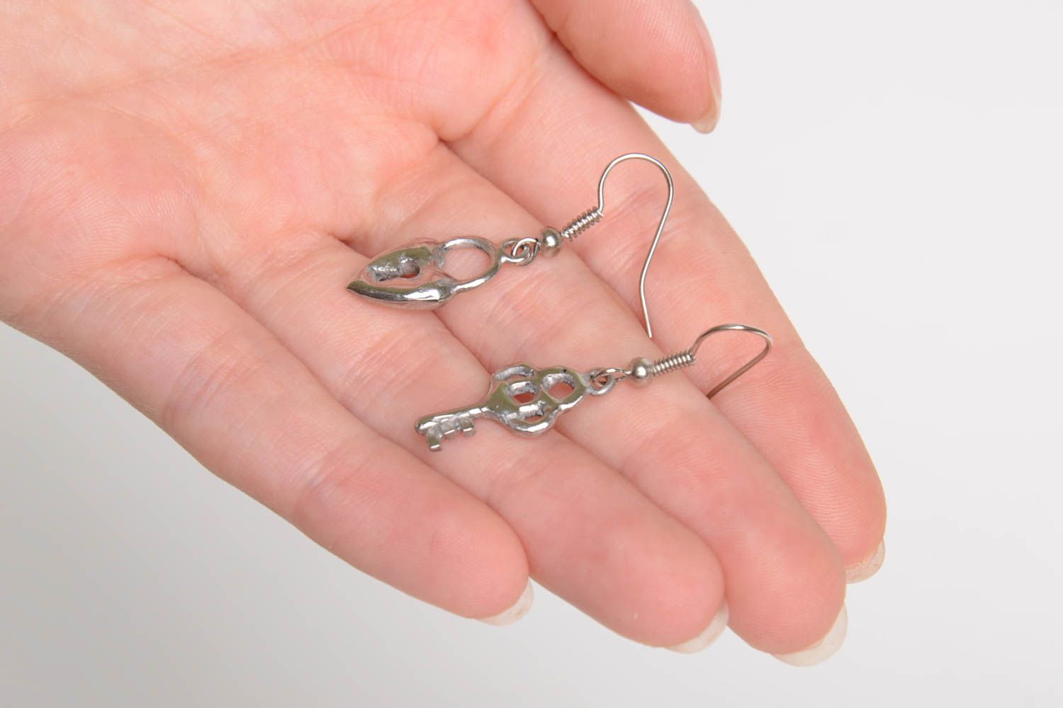 Beautiful handmade metal earrings stainless steel earrings gifts for her photo 5