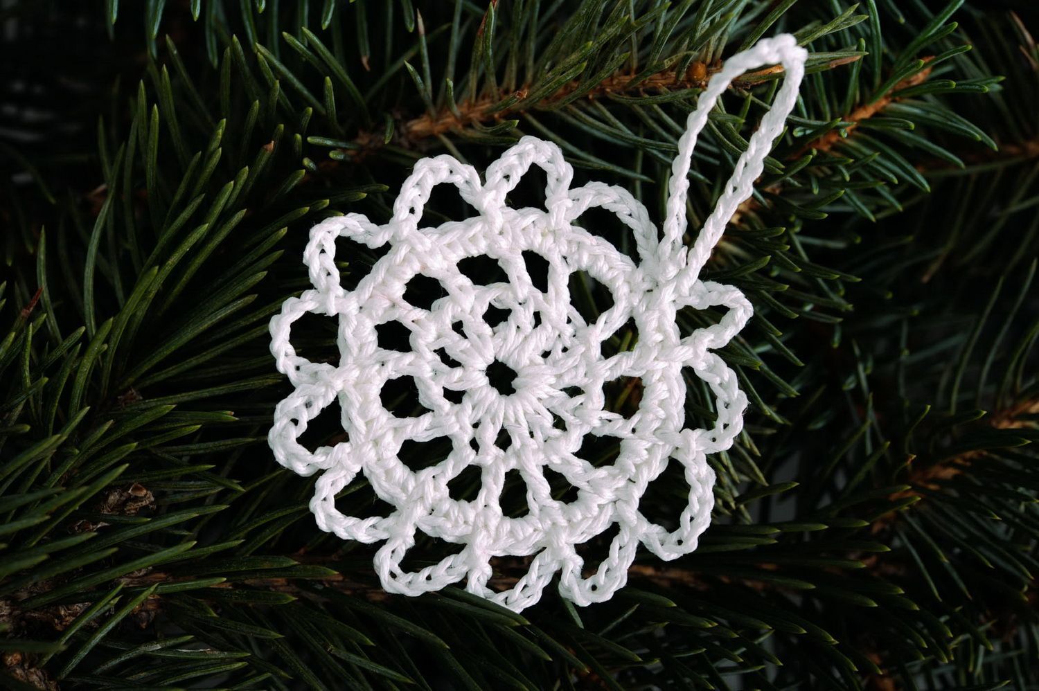 New Year's decoration White Snowflake photo 2
