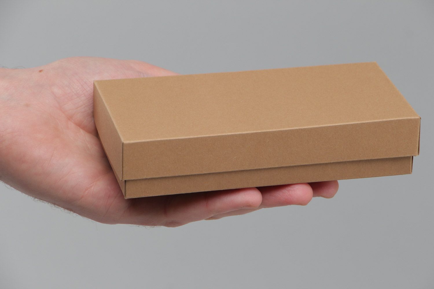 Boîte en carton décorative faite main design original pour cadeau brune photo 5