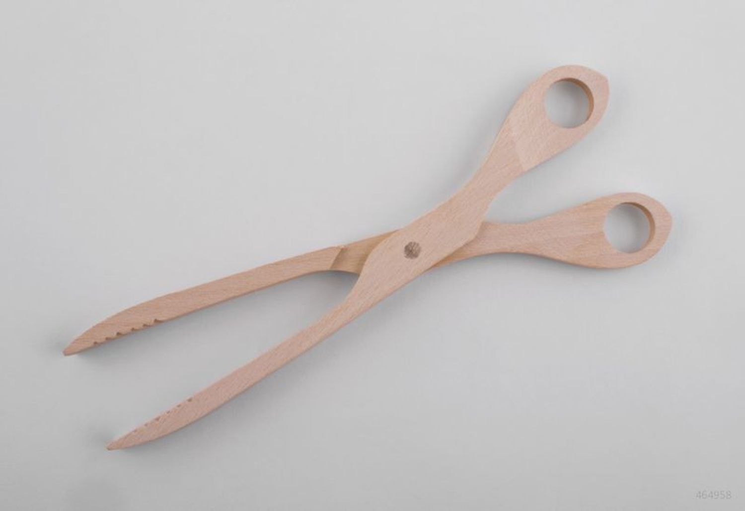Wooden barbecue tongs photo 5