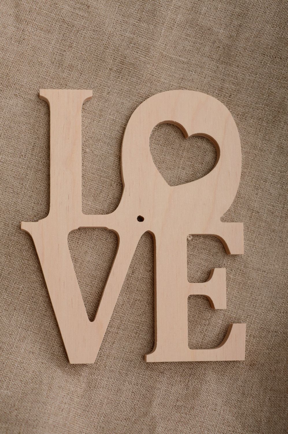 Plywood craft blank lettering Love photo 1
