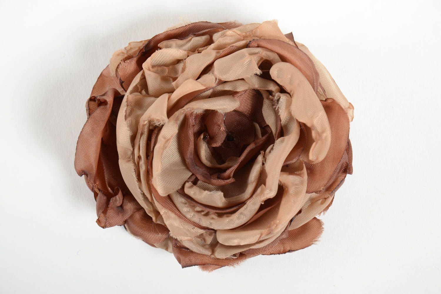 Handmade Designer Schmuck Blume aus Stoff Accessoire für Frauen stilvoll  foto 4