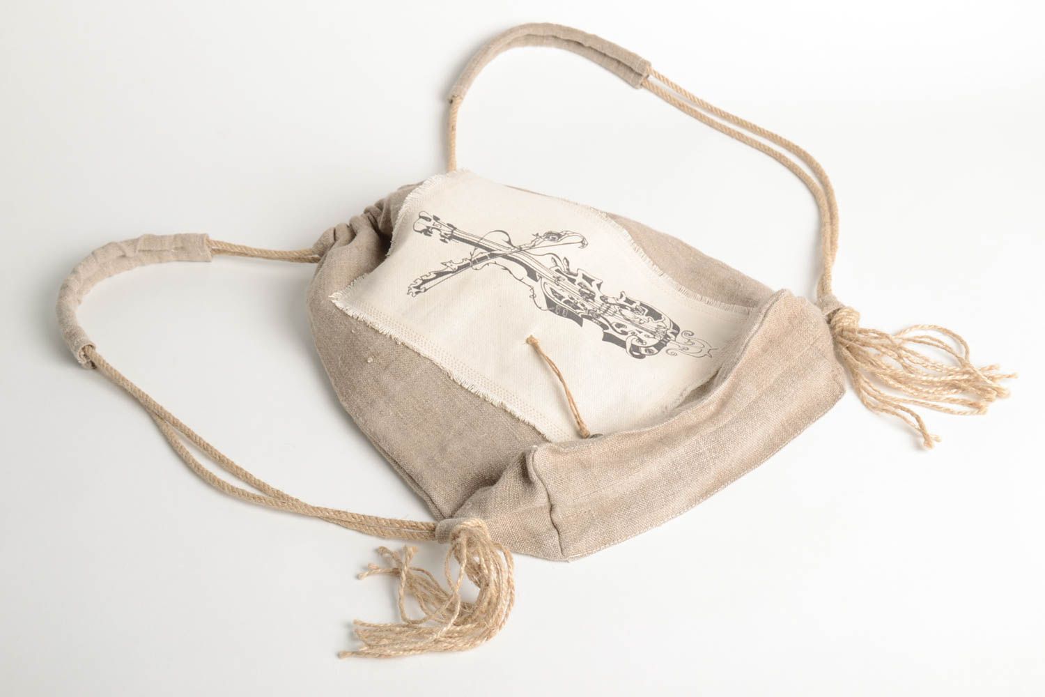 Handmade moderner Rucksack Accessoire für Frauen Rucksack für Damen mit Print foto 2