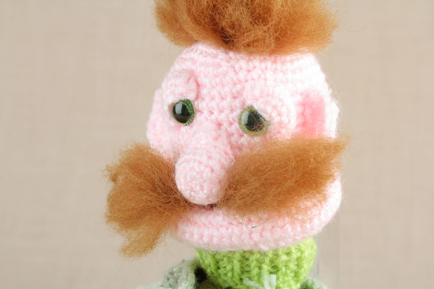 Homemade crochet toy Mushroom Picker photo 5