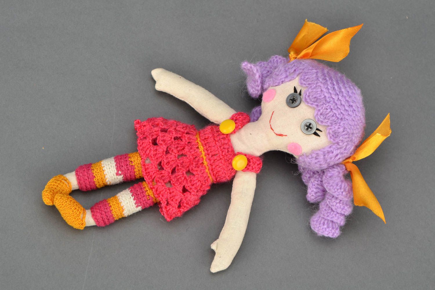 Hand crocheted doll photo 2