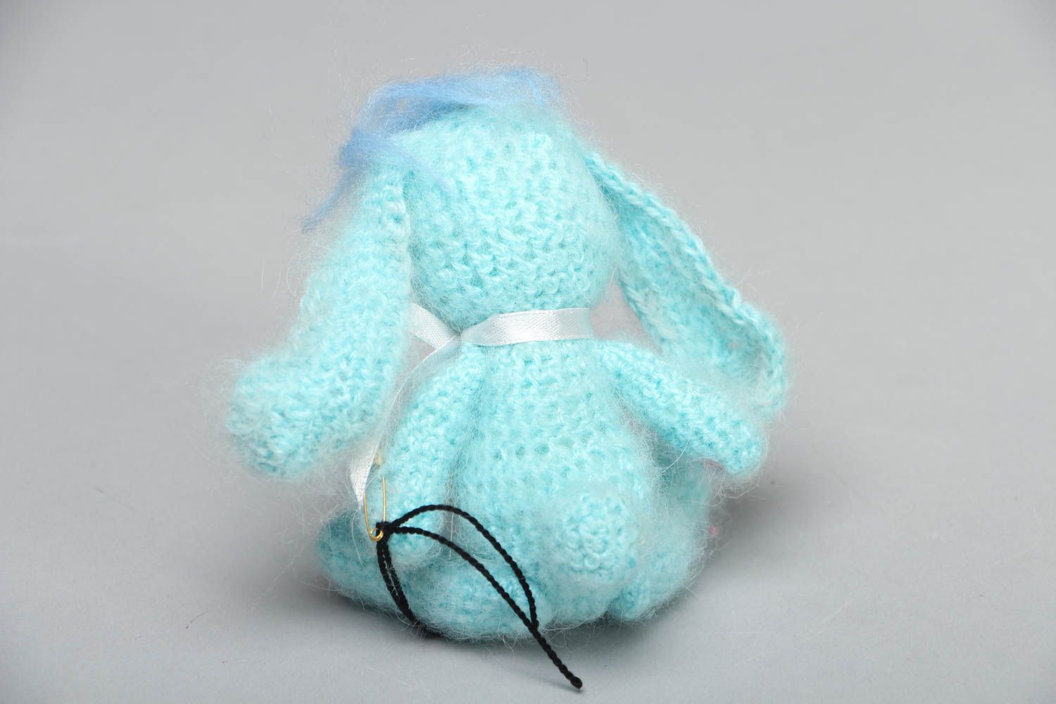 Doudou tricoté original en forme de lapin  photo 3
