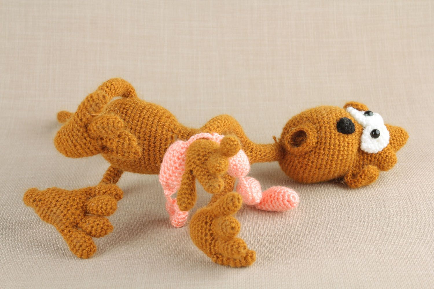 Crochet toy Cat with Sausages photo 2