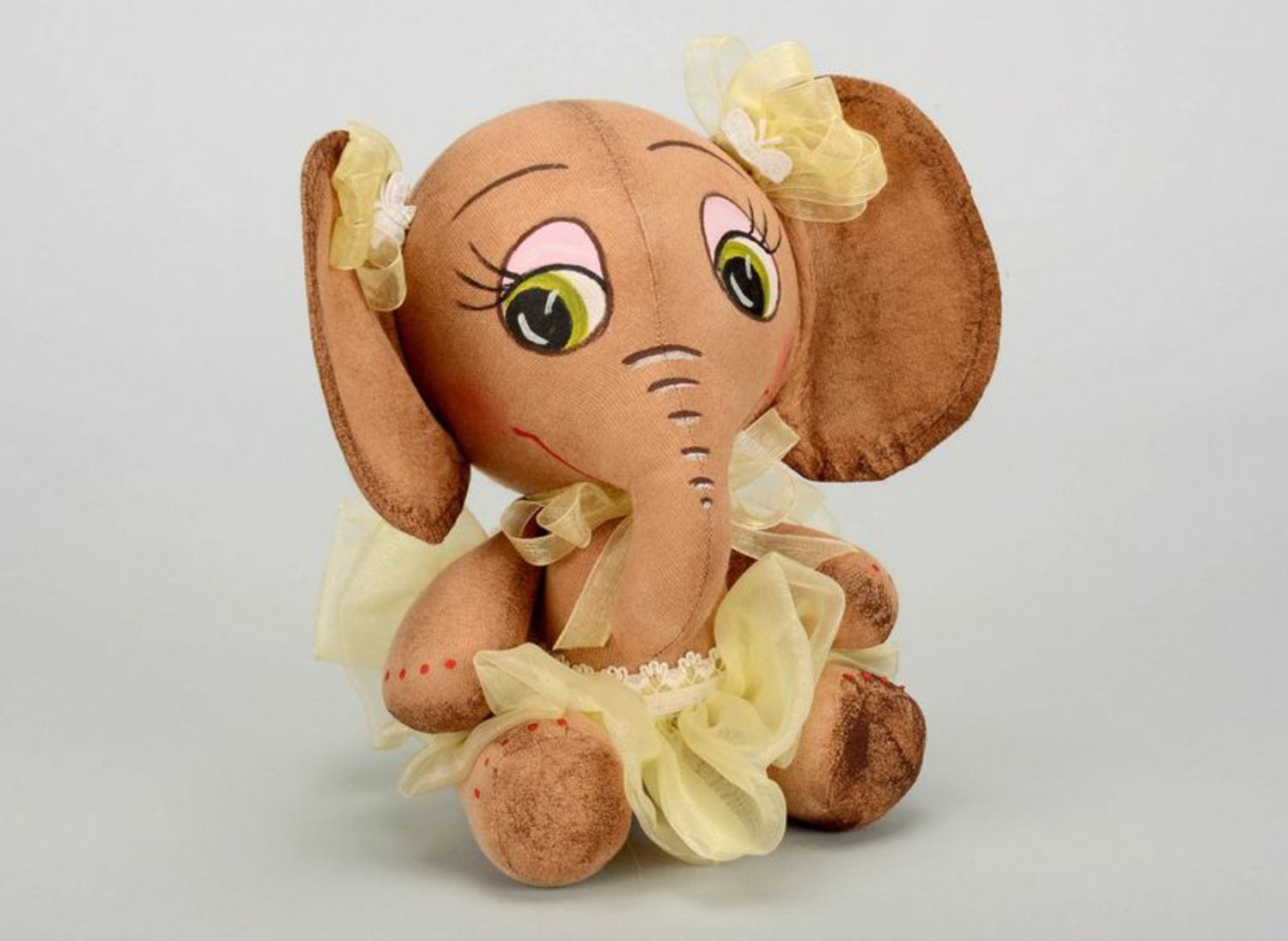 Bambola fatta a mano Elefantino Giocattolo aromatizzato Animali di peluche foto 4