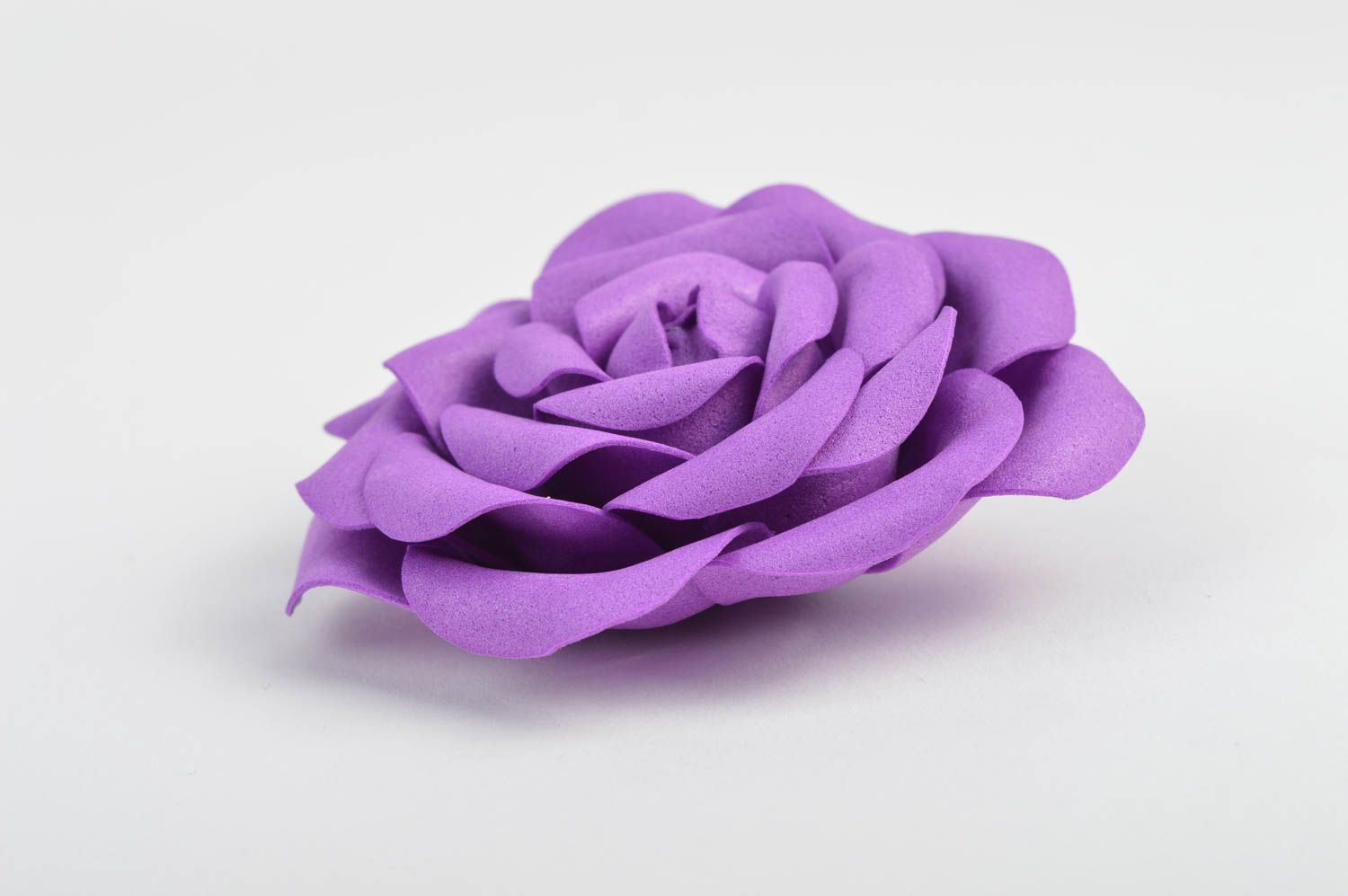 Заготовка для броши в виде цветка своими руками из фоамирана фиолетовая хендмейд фото 3
