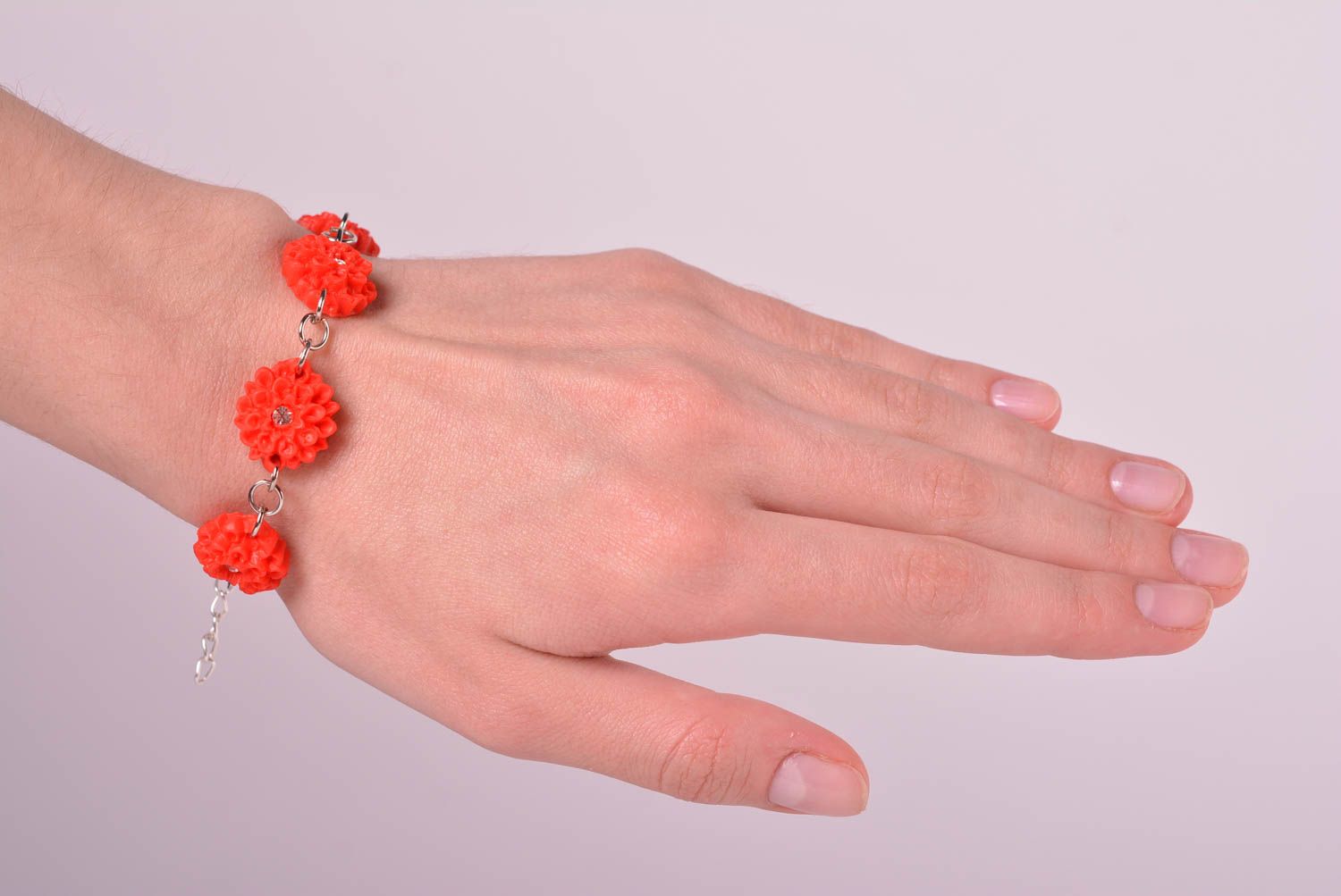 Exclusive jewelry handmade polymer clay bracelet plastic bracelets for women photo 2