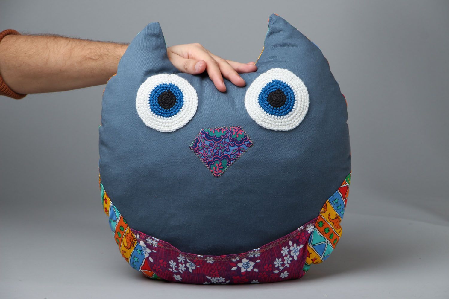 Homemade soft cushion Owl photo 4