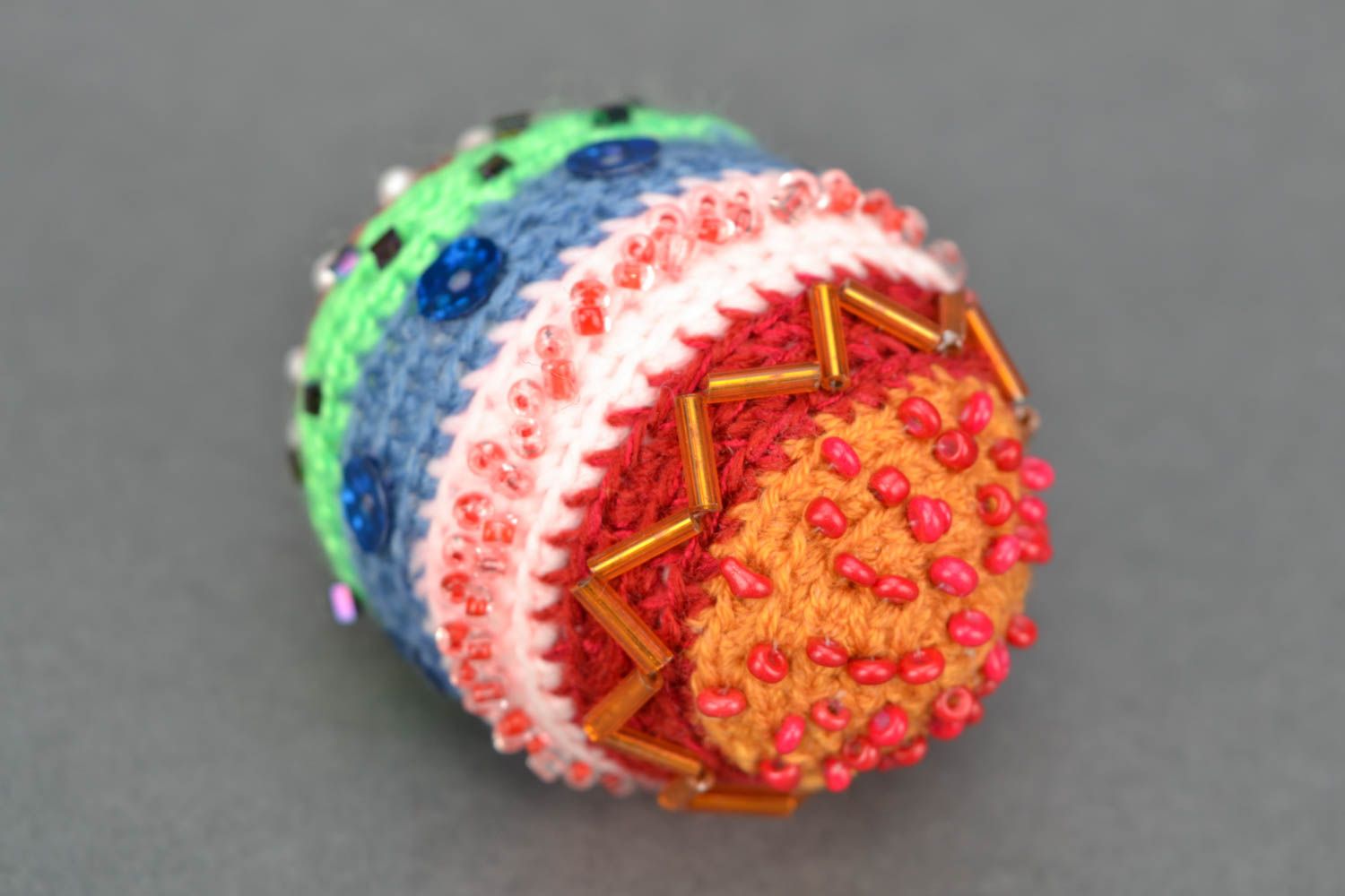 Decorative crochet Easter egg photo 4