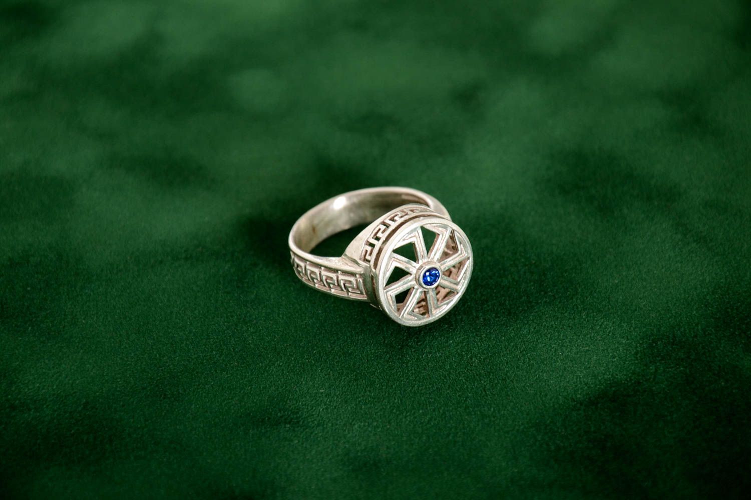 Handmade designer ring unusual ring for men stylish silver accessory gift photo 1