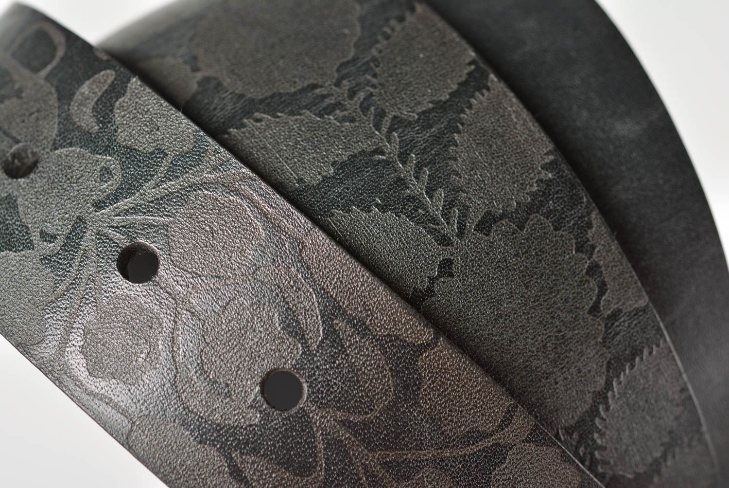 Handmade leather belt designer belts fashion accessories gifts for men photo 3