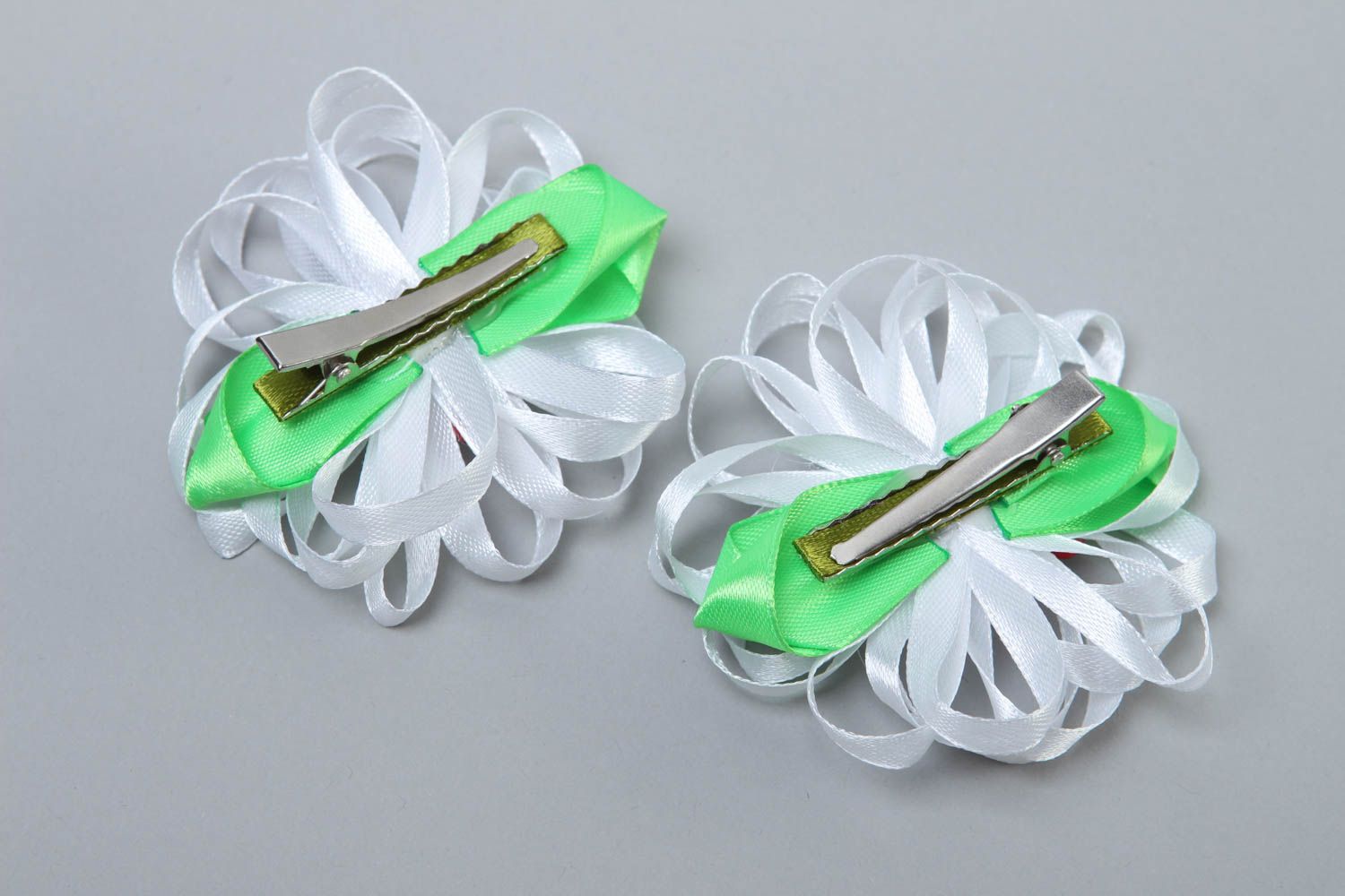 Handmade hair clip flower hair clip unusual hair accessory gift ideas 2 items photo 4