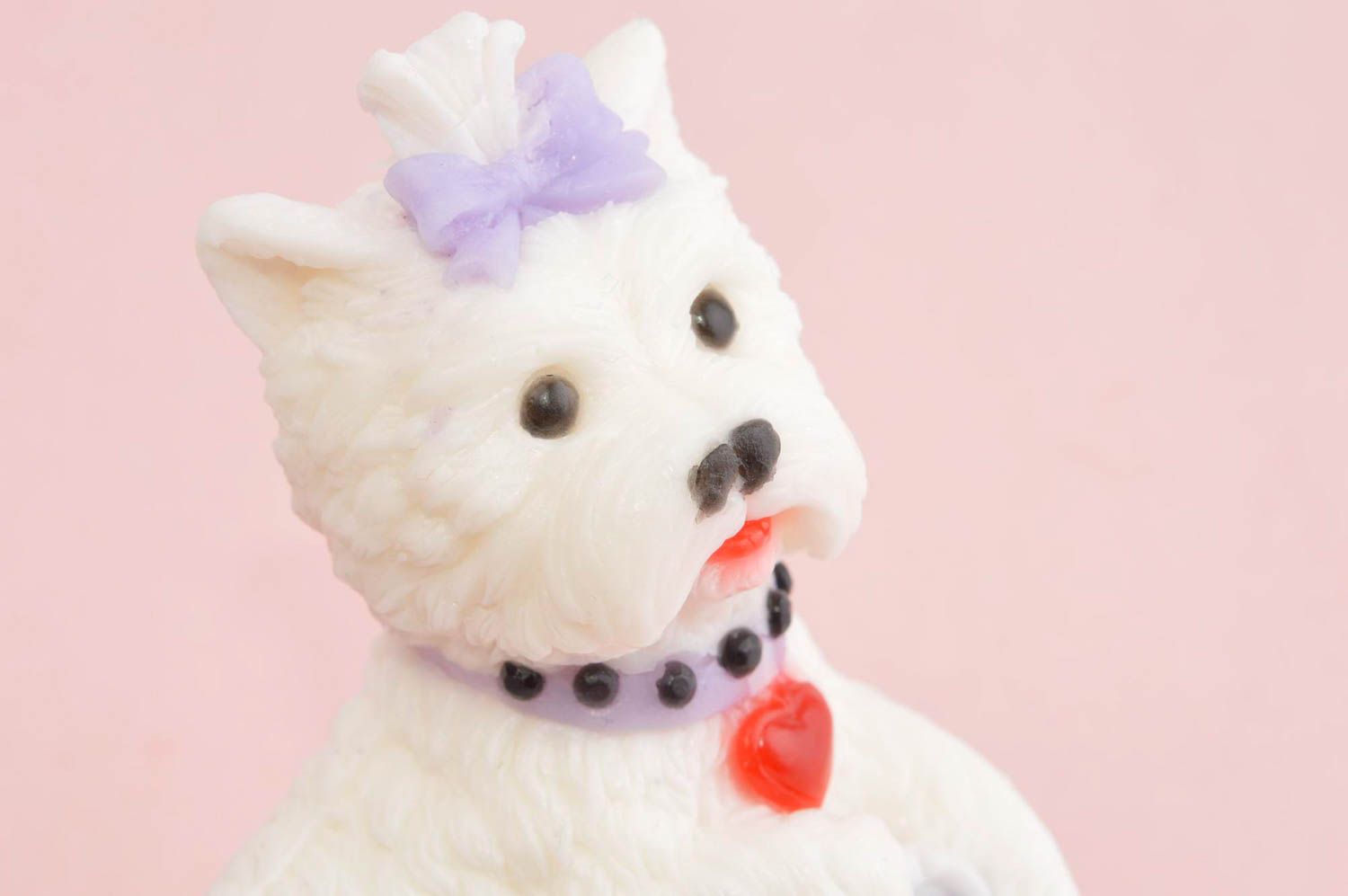 Jabón decorativo artesanal perrito adorable artículo para baño regalo original foto 5