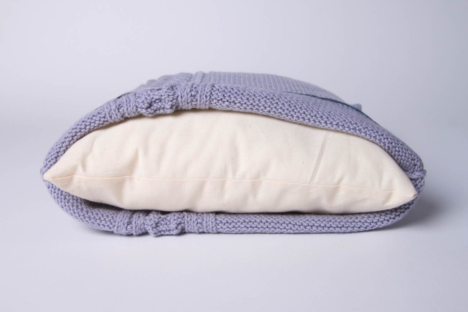Подушка на диван хенд мейд подушка спицами декоративная подушка вязаная фото 4