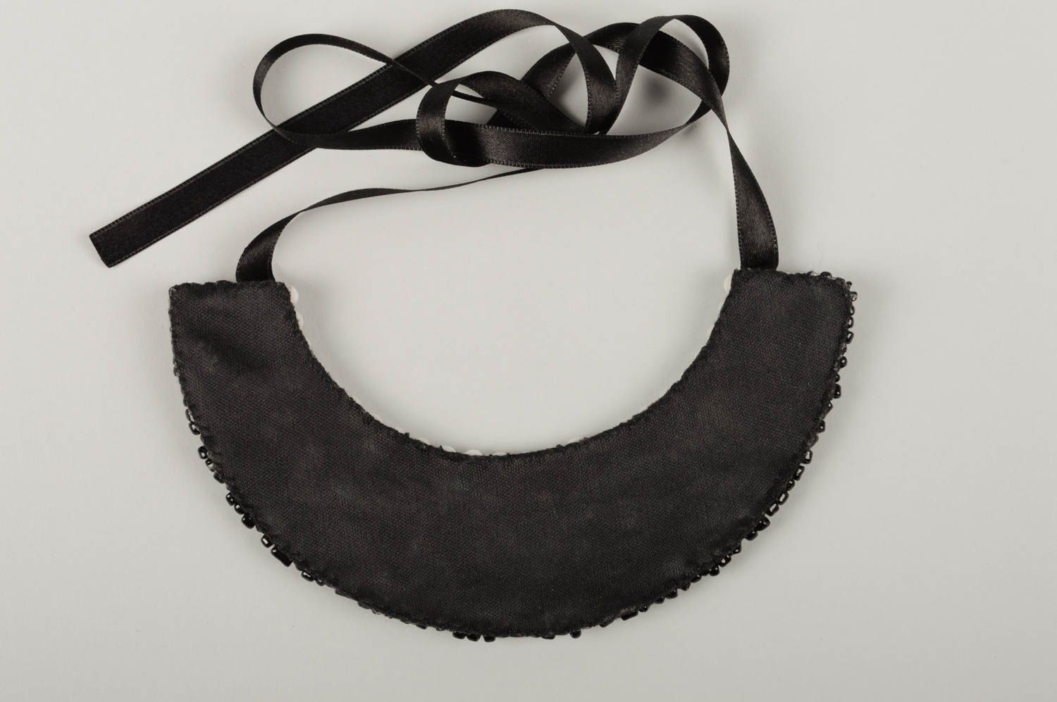 Designer black necklace evening elegant necklace stylish accessory for women photo 5